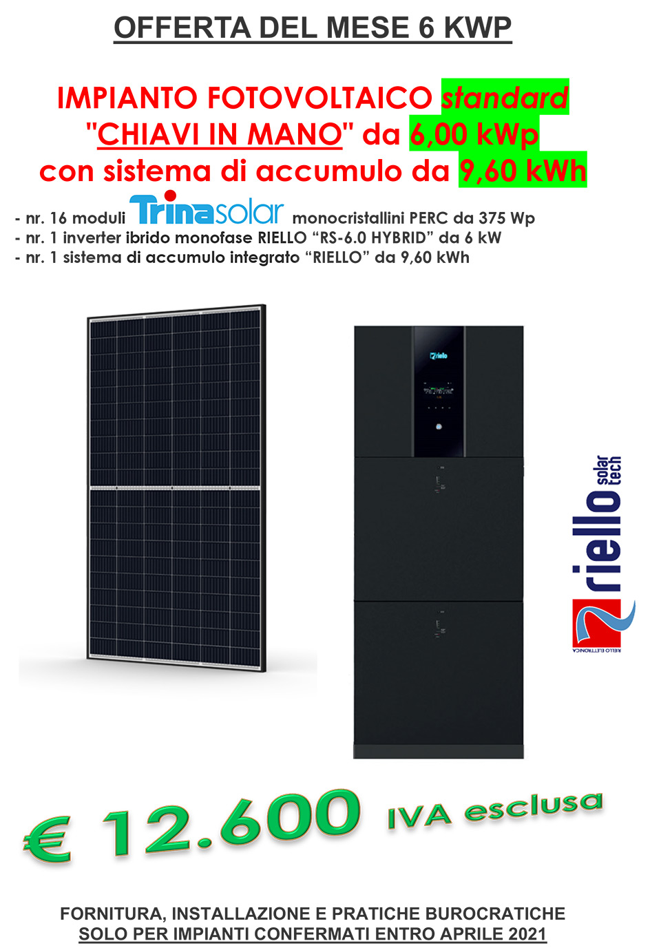 Offerta del mese - Fotovoltaico